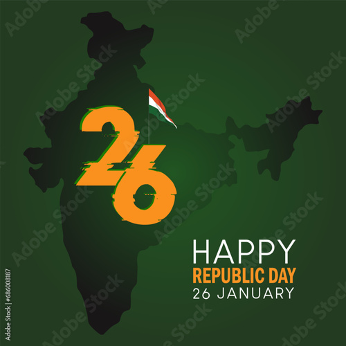 India Republic Day 26 January Indian Background vector. India Republic Day vector. India Day Vector.