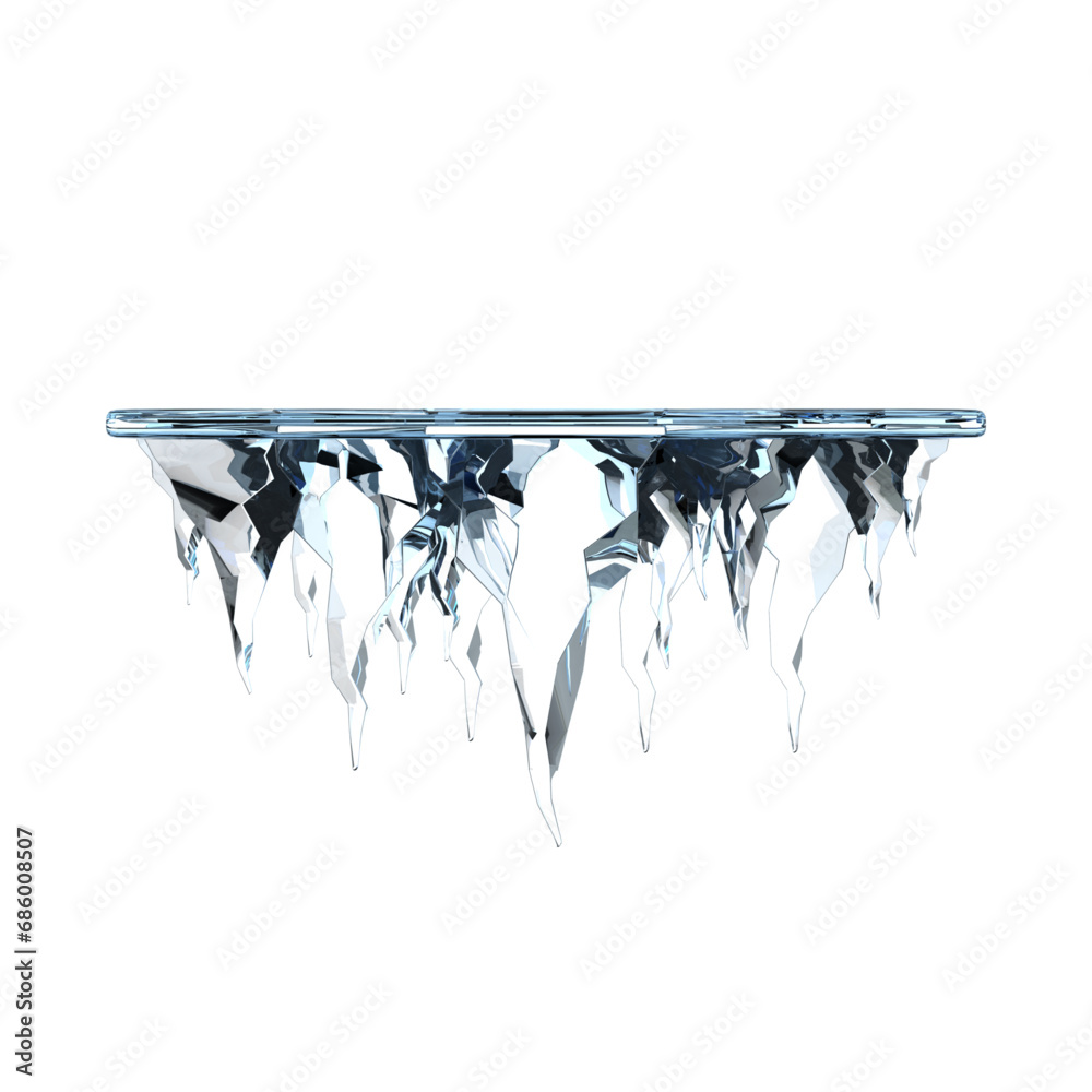 icicle 3D Illustration Icon Pack Element
