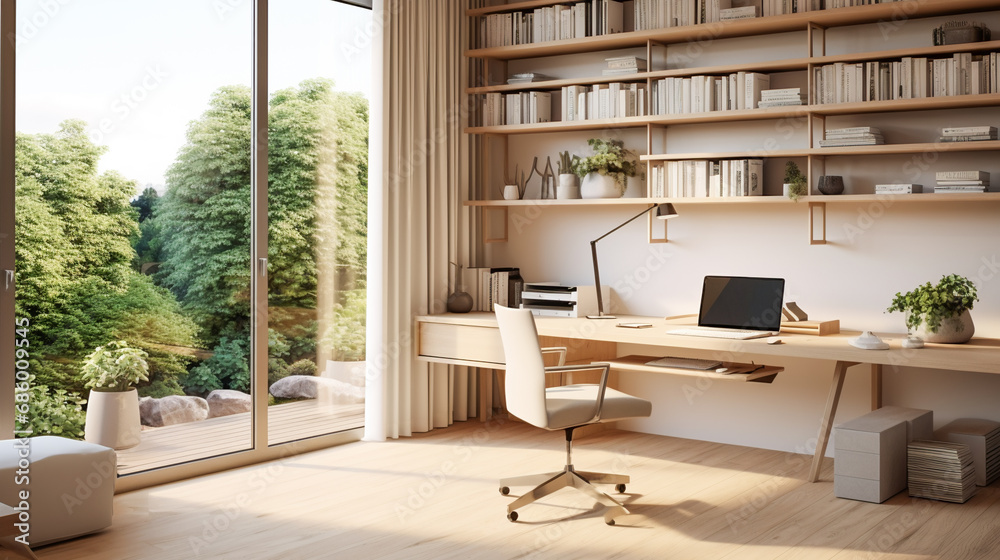 Modern Workspace. Minimalist Workspace Oasis Modern Workspace. Minimalist Workspace Oasis