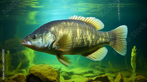 fish in aquarium HD 8K wallpaper Stock Photographic Image 