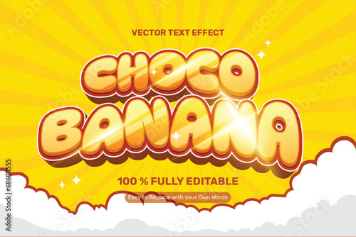 Yellow Choco Banana Text Effect