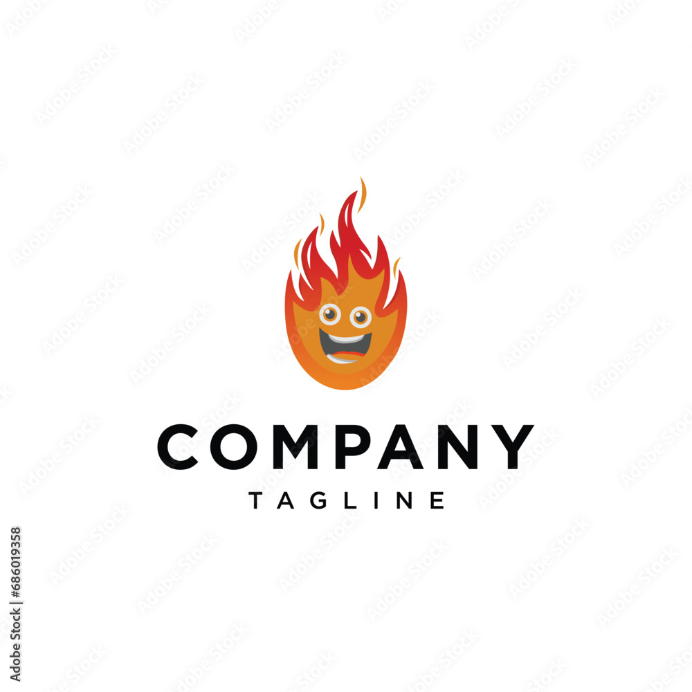 Fire mascot logo icon vector template.eps Fire mascot logo icon vector template.eps