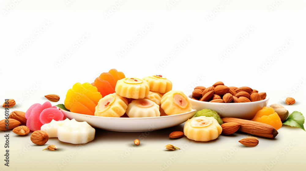 A plate of traditional Indian sweets for Diwali celebrations
A plate of traditional Indian sweets for Diwali celebrations