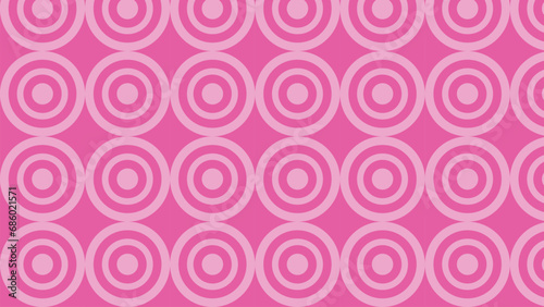 Free Vector Rose Pink Concentric Circles Pattern Background