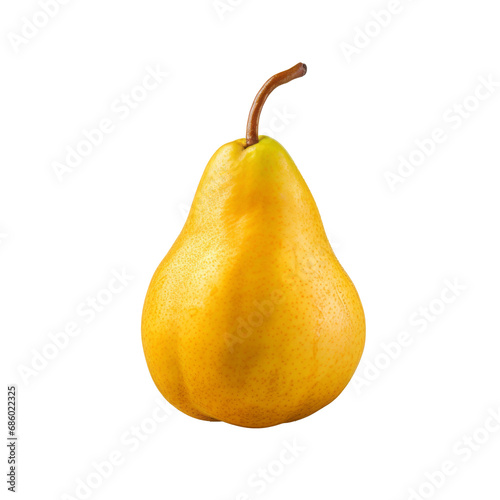 Pears isolated on transparent background. Generative Ai.