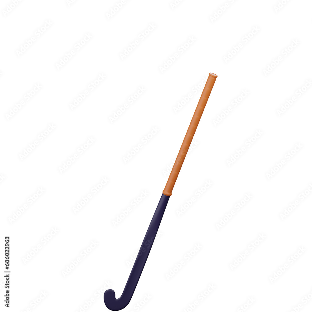 Hockey Stick 3d Icon Illustration Hockey Stick 3d Icon Illustration