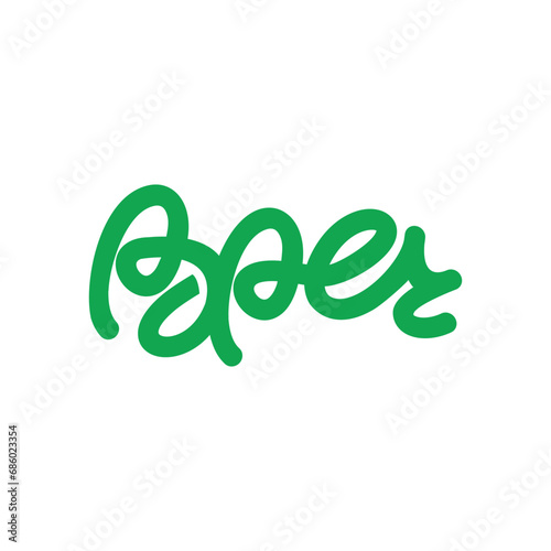 paper wordmark logo icon vector template.eps