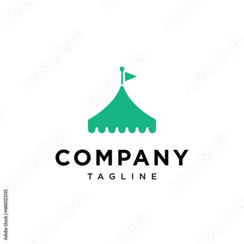 Tent party logo icon vector template.eps