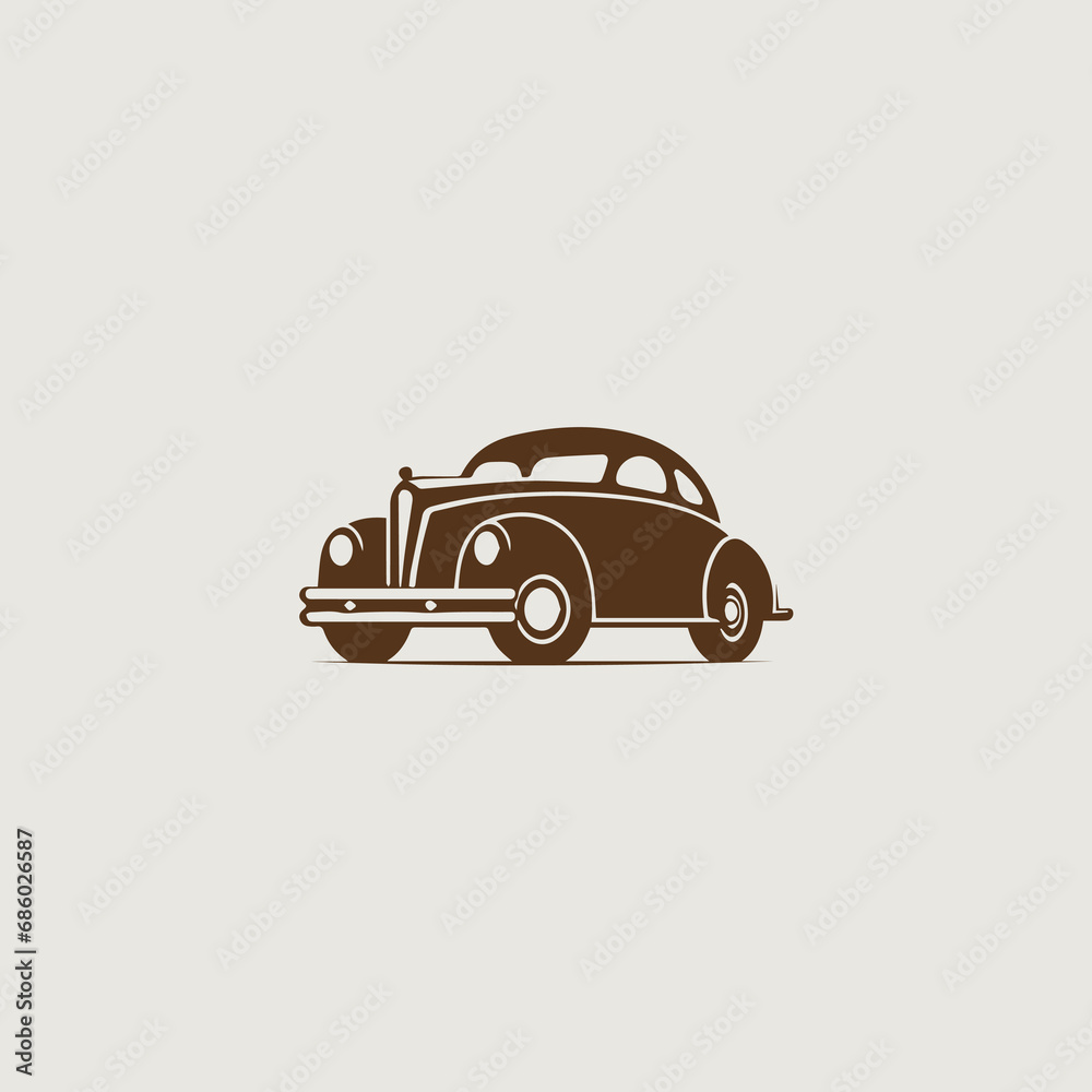車のシンプルなロゴのベクター画像 車のシンプルなロゴのベクター画像