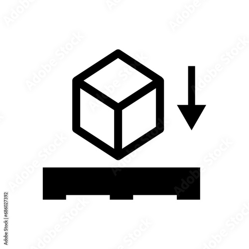 Packaging Icon Solid Illustration