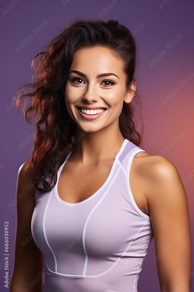 a sporty and fit woman in sportswear, fitness, exercise, and training. a smile and healthy lifestyle. a sporty and fit woman in sportswear, fitness, exercise, and training. a smile and healthy lifestyle.