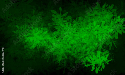 Abstract background created from a graphics program. Create a pattern of overlapping green leaves. and dark and light gradations. photo