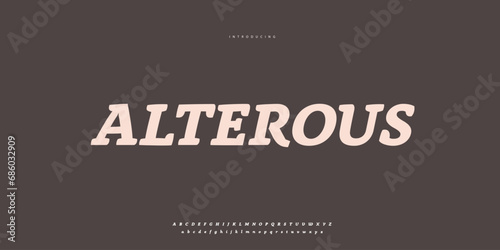 Hand drawn elegant alphabet letters font and number. Classic Lettering Minimal Fashion Designs. Typography modern Sen serif fonts regular decorative vintage concept. vector illustration