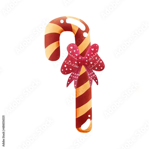  Red and Yellow Christmas  Candy  Canes