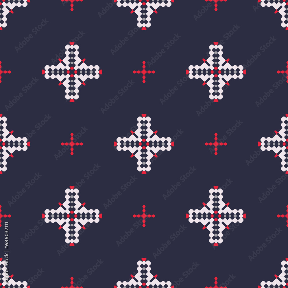 Obraz premium Classic ornament. Decorative seamless pattern with ornamental elements for designer wallpaper, trendy print, trendy decor, home textile, retro decor. Vector.