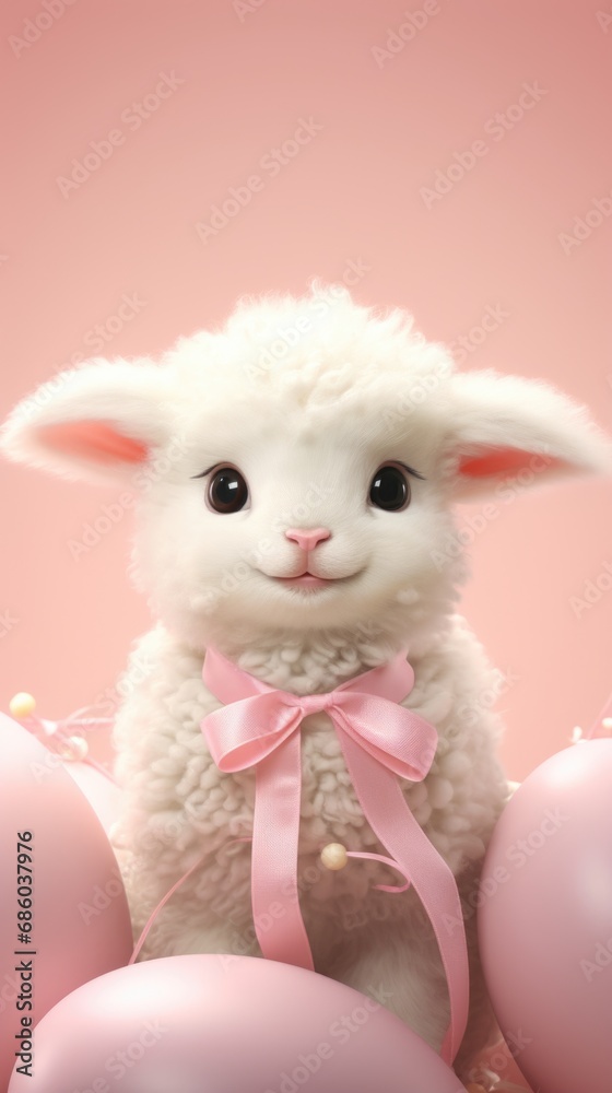 Animated Easter animals celebrate spring and joy. Animated Easter animals celebrate spring and joy.