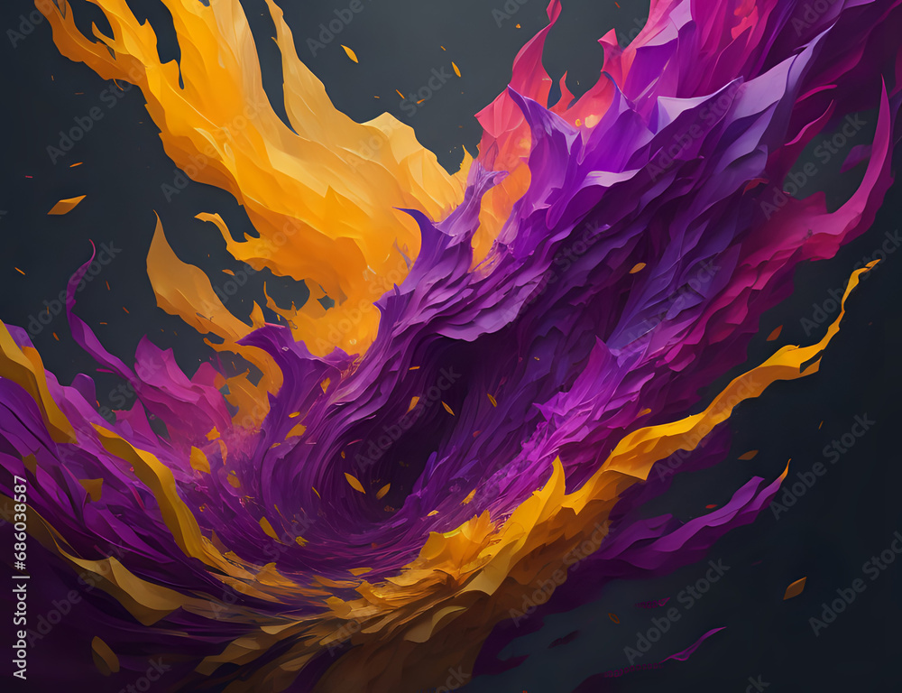 lila orange Explosion lila orange Explosion