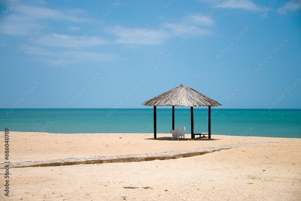 rest area on Guajira beaches