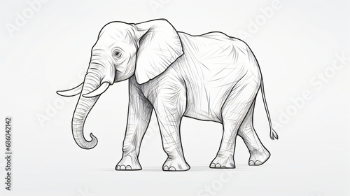 Elephant outline