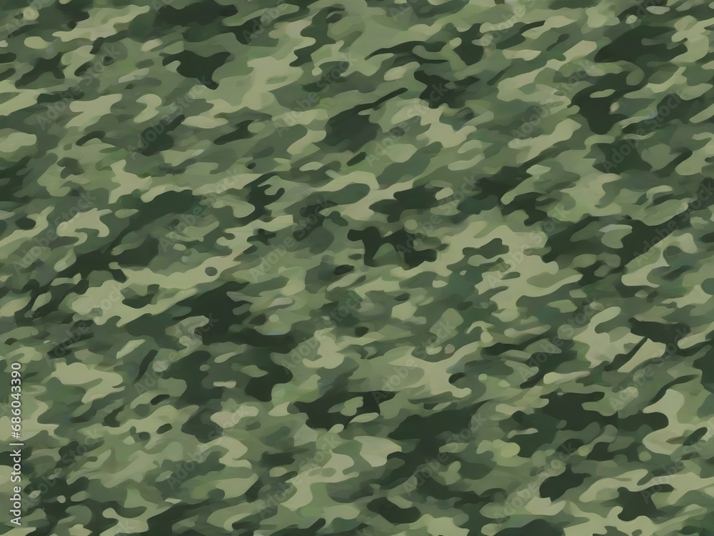 Full seamless abstract military green color camouflage skin pattern for decor and textile. Army masking design for hunting textile fabric printing and wallpaper. Design for fashion and home design.