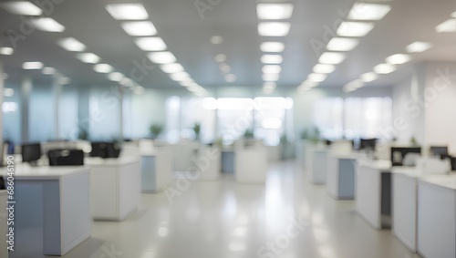 a blur background of office. Generative AI