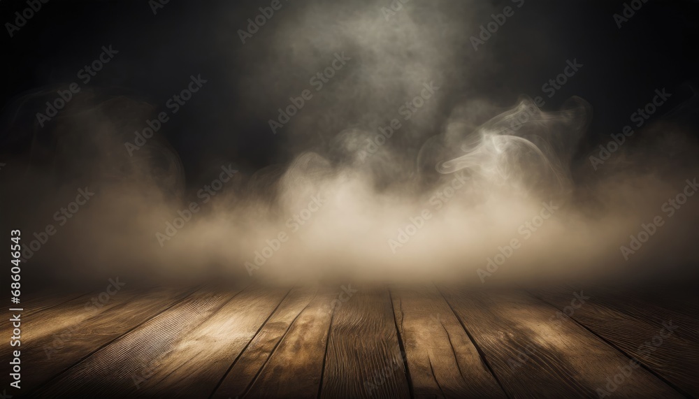 Smoke And Mist On Wooden Table - Abstract And Defocused Backdrop Smoke And Mist On Wooden Table - Abstract And Defocused Backdrop
