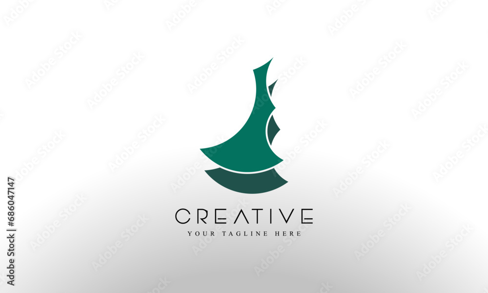 Creative initial logo design template
