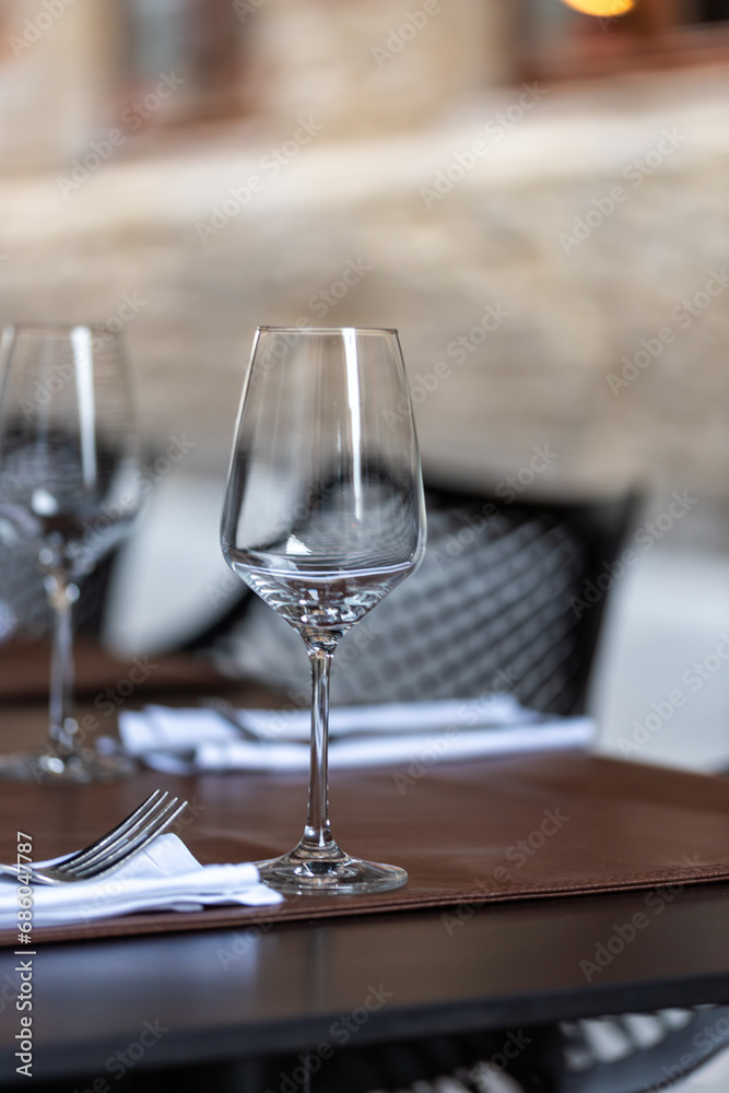 glasses on a table glasses on a table