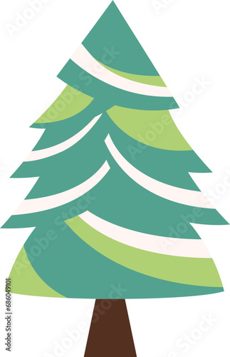 Unique Christmas Tree Illustration