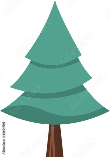 Unique Christmas Tree Illustration