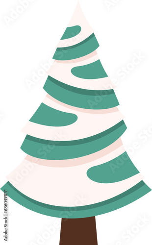 Unique Christmas Tree Illustration