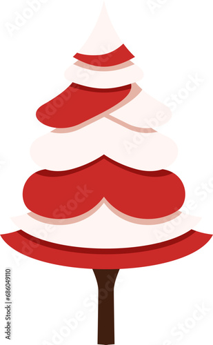 Unique Christmas Tree Illustration