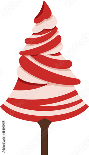 Unique Christmas Tree Illustration