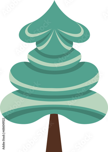Unique Christmas Tree Illustration