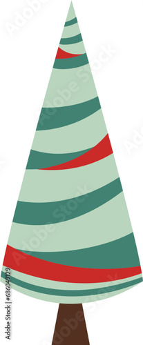 Unique Christmas Tree Illustration