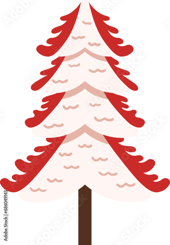 Unique Christmas Tree Illustration