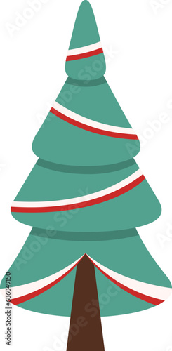 Unique Christmas Tree Illustration