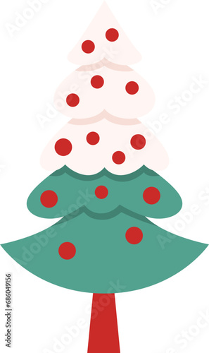 Unique Christmas Tree Illustration