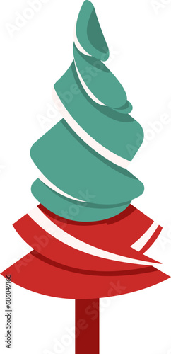 Unique Christmas Tree Illustration