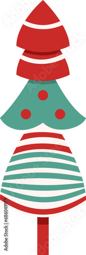 Unique Christmas Tree Illustration