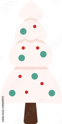Unique Christmas Tree Illustration