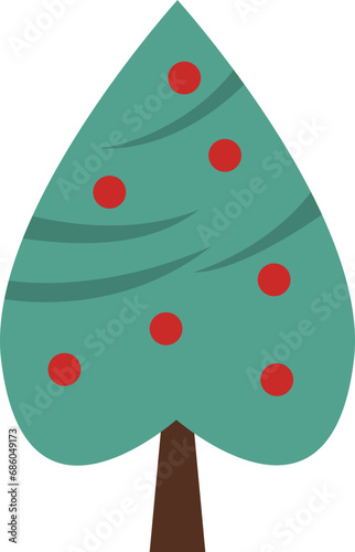 Unique Christmas Tree Illustration