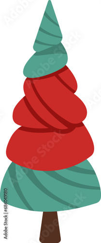 Unique Christmas Tree Illustration