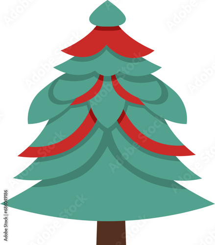 Unique Christmas Tree Illustration