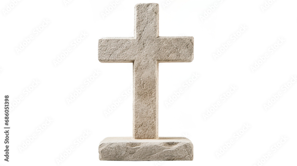 Christian stone cross. Isolated on Transparent background. Christian stone cross. Isolated on Transparent background.