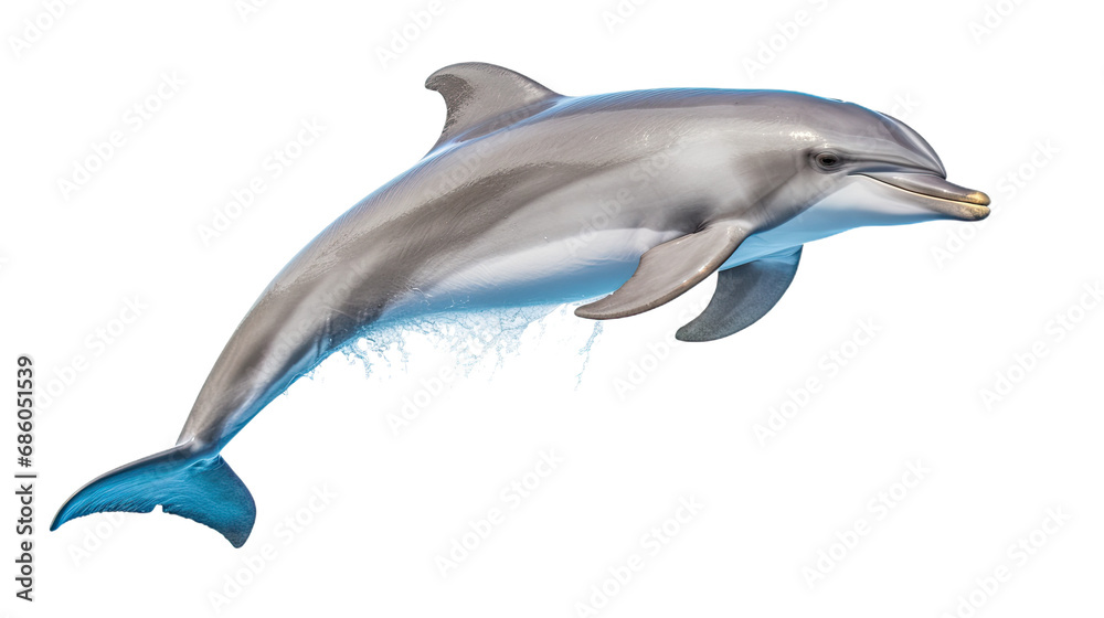 Dolphin. Isolated on Transparent background. Dolphin. Isolated on Transparent background.
