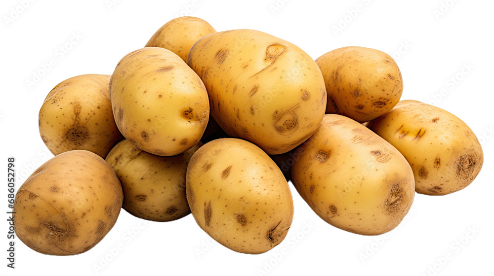 Potatoes. Isolated on Transparent background. Potatoes. Isolated on Transparent background.