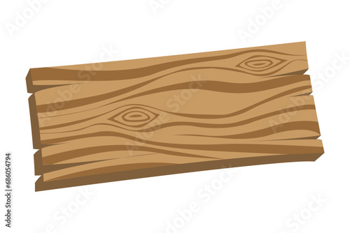 vector blank wooden board illustration