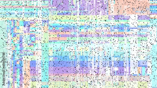 TV noise static effect, abstract glitch background. Fractal digital art pattern © kastanka