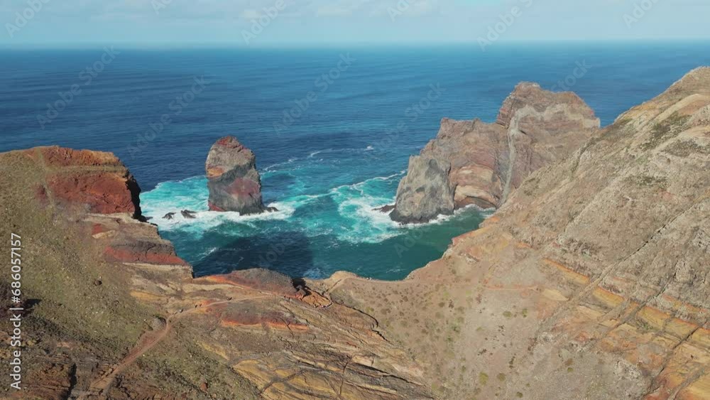 Miradouro da Ponta do Rosto, Madeira, Drone, Hiking, Aerial Video